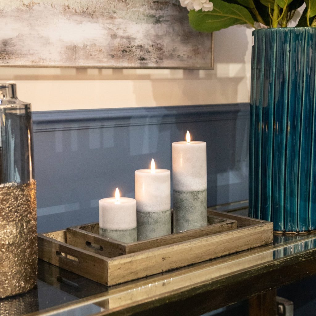 Natural Glow Stone LED Wax Candle