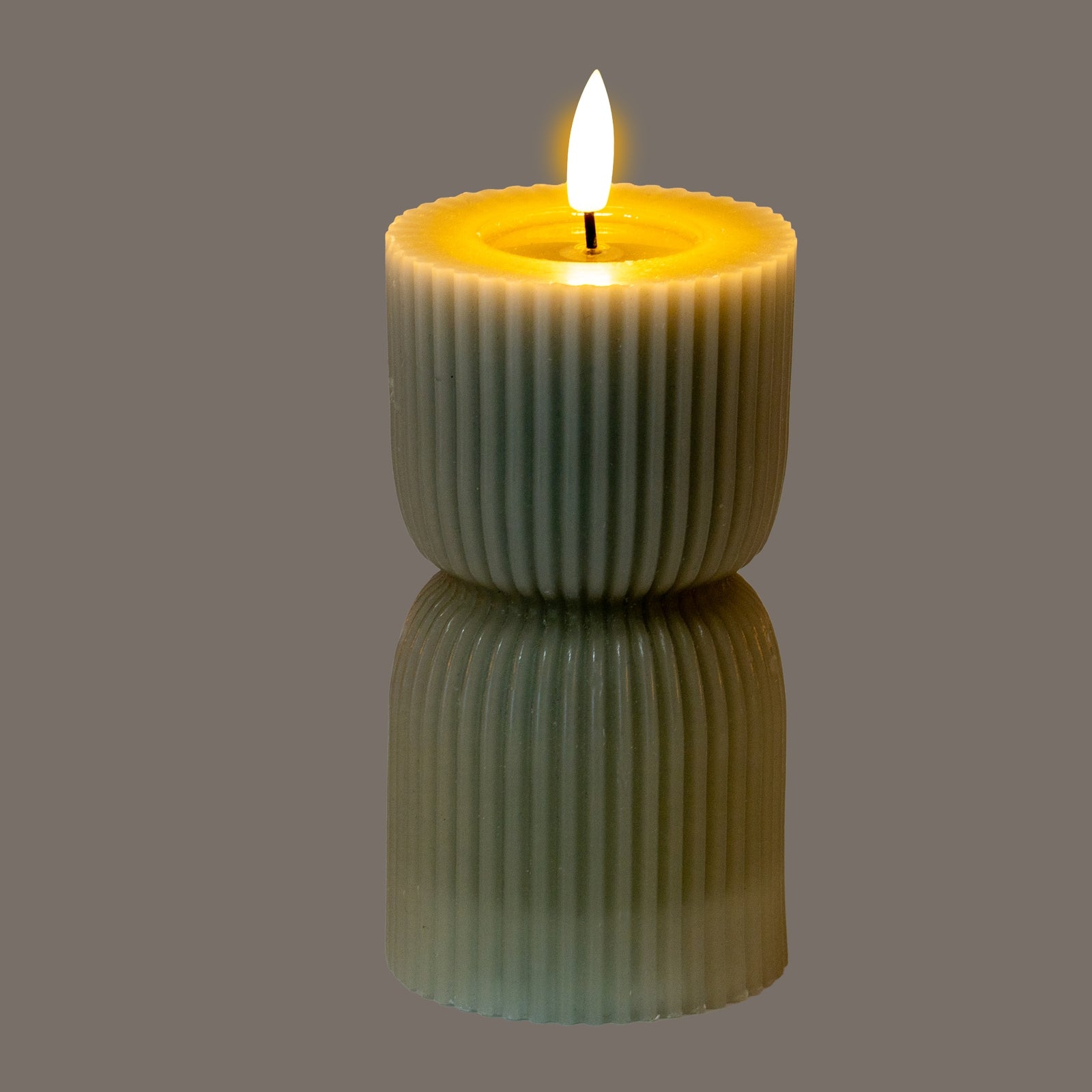 Natural Glow Carved LED Candle
