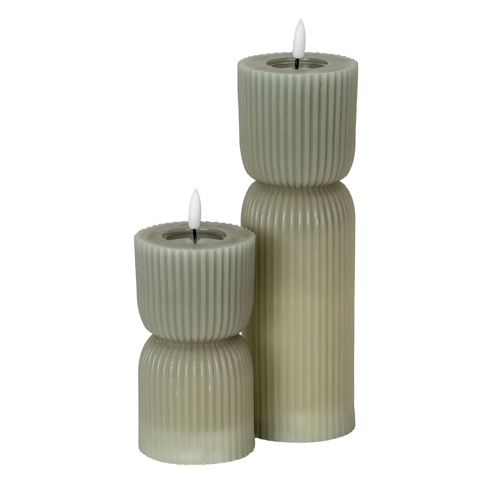Natural Glow Carved LED Candle