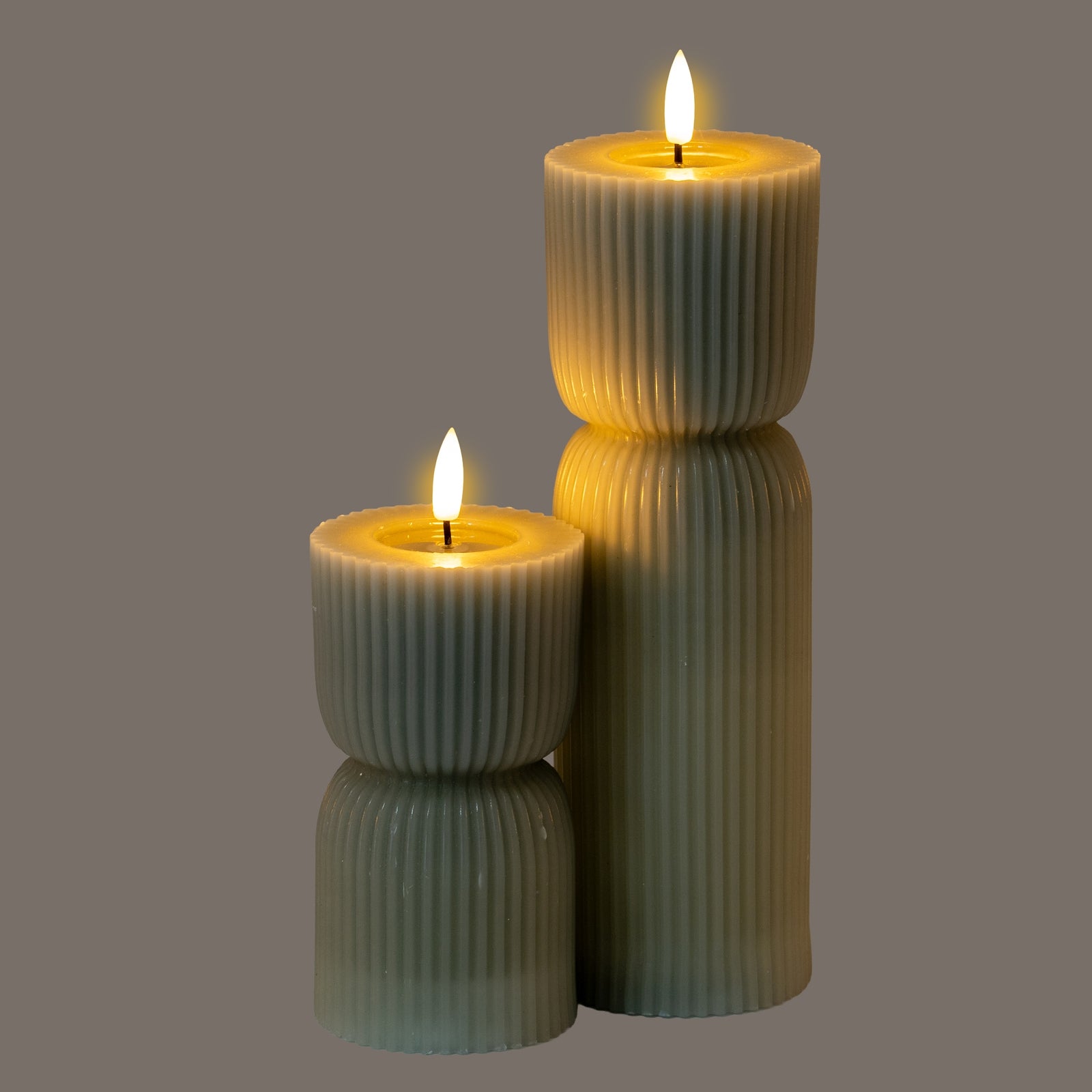 Natural Glow Carved LED Candle